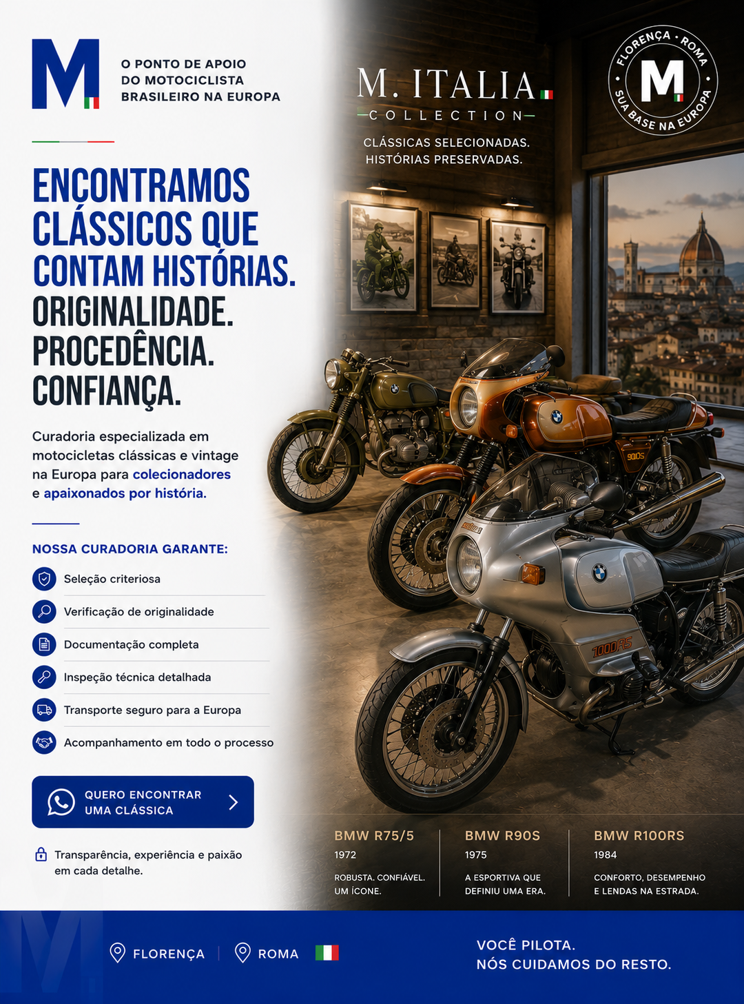 Coleção de motocicletas clássicas BMW